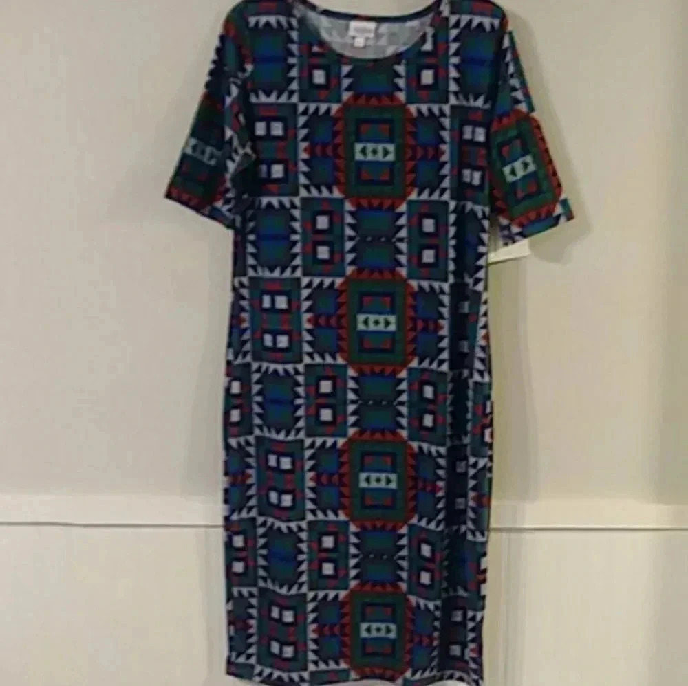 Lularoe Julia Print‎ dress, NWT - Picture 2 of 5